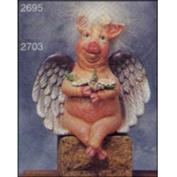 S2695 -Medium Flying Shelf Pig 20cm