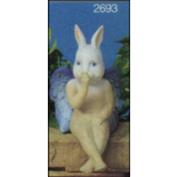 S2693A -Rabbit Cherub Blowing Kisses 18cm