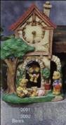 S3002 -Bears for Cottage Pendulum Clock S3001