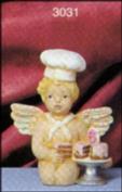 S3031 -Bakers Dozen Cherub with cake 10cm Tall