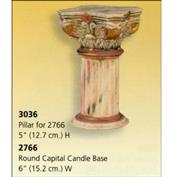 S3036 -Round Capital Base S2766 -15cm Wide with Pillar 20cm Tall