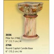 S3036 -Round Capital Base S2766 -15cm Wide with Pillar 20cm Tall