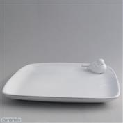 Bird Square Plate 25cm Wide