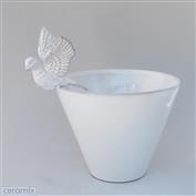 Dove Flying Deep Bowl 19cm Wide 23cm High