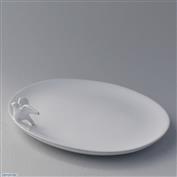 Ceramic Dove Side Plate 19cm Wide