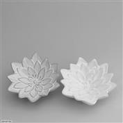 Tropical Water Lily Bowl White 13cm Wide