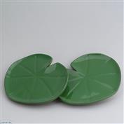 Tropical Lily Pad Green Plate 18cm Wide