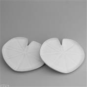 Tropical Lily Pad White Plate 18cm Wide