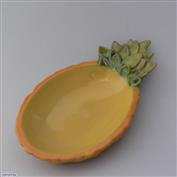 Tropical Pineapple Dish Yellow 31cm Long