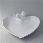 Cat Heart Bowl Medium 23cm