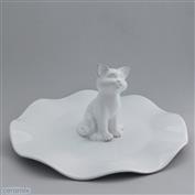 Cat Wavy Platter 33cm Wide 