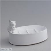 Cat Soap Dish 14cm Wide