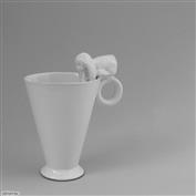 Bunny Peeping Tall Mug 13cm High Round Handle