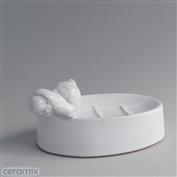 Bunny Sleeping Soap Dish 14cm Wide