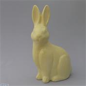 Simpson Rabbit  38cm High White clay Glazed Lemon Yellow