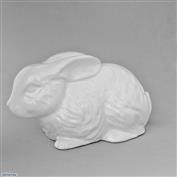 Tripper Rabbit 31cm Long White clay Glazed White