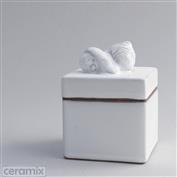 Bunny Sleeping Small Square Box 7cm Wide