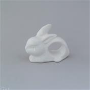 Bunny Napkin Ring 8.5cm Long x 6.5cm High White