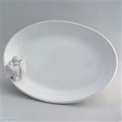 Bunny Sleeping Oval Serving Bowl 38cm Long