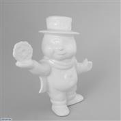 Christmas Snowman with Snowflake in Hand 21cm