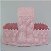 Bunny Basket 25cm Wide Pink