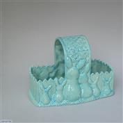 Bunny Basket 25cm Wide Turquoise