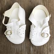 SHOE696-White Toddler Sandal 11.5cm x 5.5cm