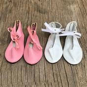 C 8 x 3.3cm Ankle Strap Pointed Toe Dolls Shoes