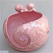 YARN0148-Lying Baby Large Round Yarn Bowl 16cm Diameter x 11.5cm High