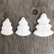 D1588ST-3 Ginger Christmas Tree Ornaments 8,9,10cm