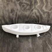 D1881 -Canoe Candleholder 47cm includes Stand & 3 Candle Cups