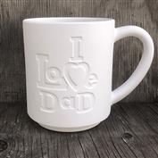 DM1963-I LOVE DAD Mug 11cmH x 14cmW