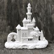 DM1022B-Imaginaries Sitter Castle with cut out Windows 33cmL