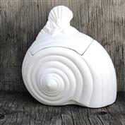 DM1792 -Seashell Sugar Bowl with Lid 13cm Tall
