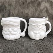DM1293 - Mr & Mrs Santa Claus Mugs 10cmT
