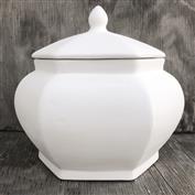 G727-Hexagon Oriental Jar with Lid 23cm