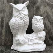 J557 -Hoot & Toot Owls 18cm Tall x 14cm Wide