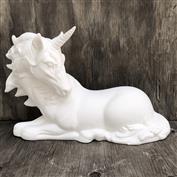 K1566-Large Unicorn 24cmH 38cm Long