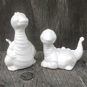 K1485 - 2 Small Dinosaurs Lying & Standing 7cm