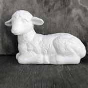 S1558-Large Lying Lamb Facing Left 28cmL