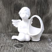 S2169-Cherub with Basket 9cm