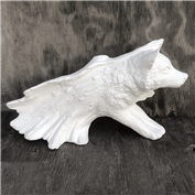 S2489-Carved Wolf Spirit 41cm