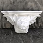 S2980-Bulldog Gargoyl Shelf 28cm