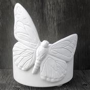 S3818-Butterfly on Round Footed Candle Holder 11cm