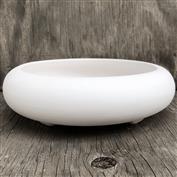 S2046-Flat Round Planter with Feet 20cm Wide