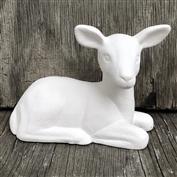 S1533-Lying Deer Looking Right 13cm