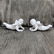 S2144- 2 Cherub Candle Climbers 10cm