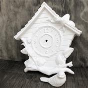 S3625-Birdhouse Clock with Bird 29cm