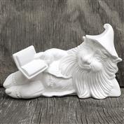 TL558-Small Gnome with Book Lying 22cm