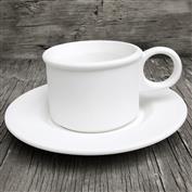 DM777-Designer Cup 10.8cm W & Saucer 15cm Wide